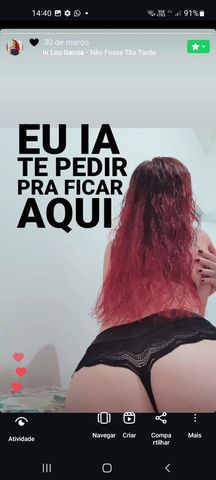 Sou discreta curiosa,adoro descobrir e ser descoberta.sou uma doce aventura.